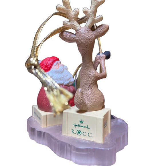 Hallmark Keepsake Ornament “Fishing for Santa” Collector's Club Exclusive 1995 - Picture 5 of 11